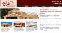Desktop Screenshot of adrianmartincontractor.com